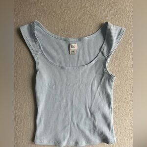 Baby Blue Ribbed Urban Outfitters Tank Top